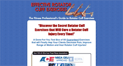 Desktop Screenshot of effectiverotatorcuffexercises.com