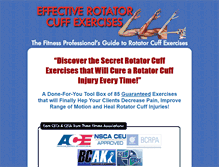 Tablet Screenshot of effectiverotatorcuffexercises.com